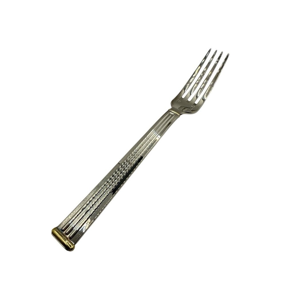 Christofle Triade Silverplate Gold Dinner Fork 8-1/4" Discontinued NOS